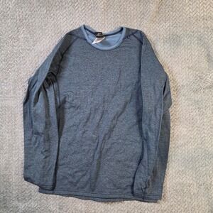 Patagonia Capilene Base Layer Shirt Mens Medium Gray Long Sleeve Thermal Perfor